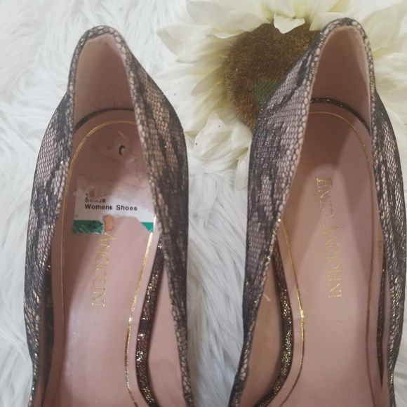 Elegant Women's Lace-Covered Shoes by Enzo Angiolini Size 9.5M - Picture 11 of 17